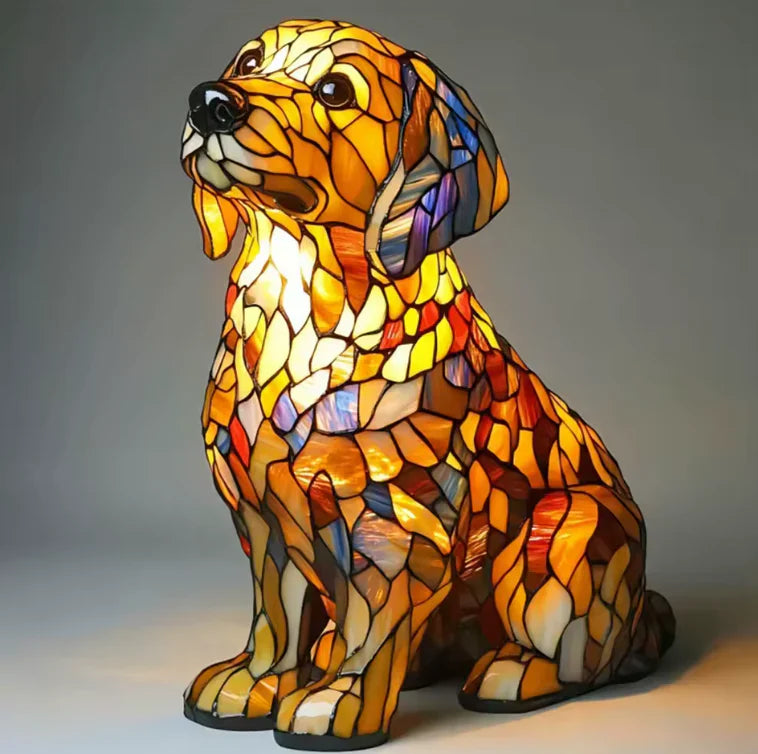 Handmade Dog Lamps